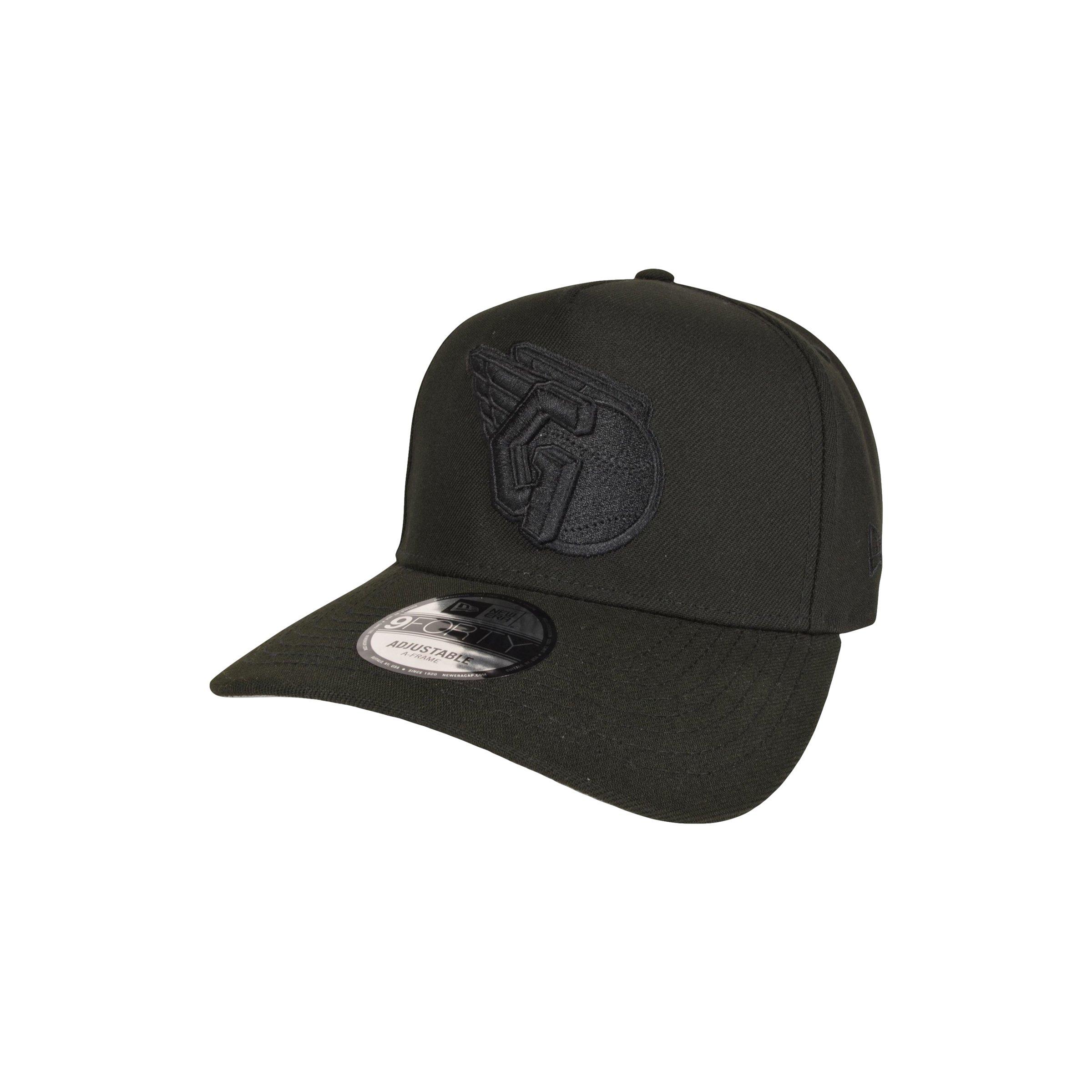 New Era Cleveland Guardians 9FORTY Progressive Field Snapback Hat - Triple Black